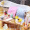 Wichtel Zubehör, 23Pcs Miniatur Wichtelzubehör Bade-Set für Wichtel Set und 1/12 Puppenhaus Zubehör, DIY Wichtel Badeset Badeutensilien mit Mini Zahnpasta Zahnbürste Badeschwamm Ente Klopapier Rollen