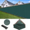 TESIN Zaunblende 2 x 15 m Gartensichtschutz Sichtschutzzaun aus wetterfestem HDPE-Material – UV-Schutz, robuste Gartenabdeckung für den Balkon im Freien, Hinterhof, Terrasse, Veranda (Grün)