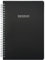 Murago - Notiz Ringbuch liniert DIN A5 mit Datumsfeld - 160 Seiten - 80 Blatt - Schwarz Matt Softcover - Notizheft Tagebuch Notizblock Schreibblock Ringbindung Spiral Notizbuch
