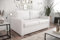 Friderik Ledersofa Avanti III – Luxus Schlafsofa aus natürlichem Madras-Leder, mit Bettkasten, Wellenfedern, T35 Schaum – 167 cm – Design Sofa für Wohnzimmer & Büro (Weiß)