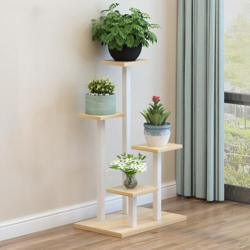 Support pour plantes d'intérieur et d'extérieur - Étagère d'angle en métal pour plusieurs plantes pour intérieur et extérieur - Étagère à étages - Présentoir d'angle pour pot de fleurs