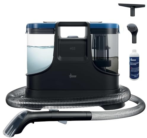 Hoover HS5 Spot Cleaner and Stain Remover - Wash and Dry Carpets, Sofas, Upholstery, Car Seats and Glass, Window Cleaning Accessory, 1.5L Water Tank, Compact, 400W, Ideal for Pets [HS500]