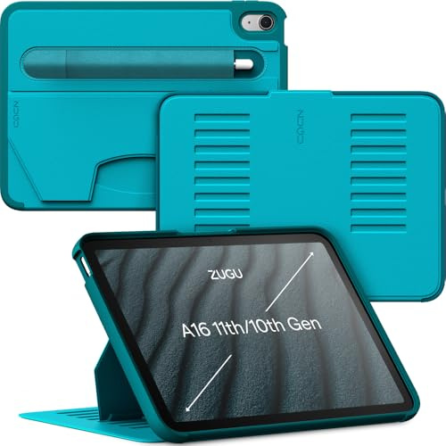 ZUGU Case Funda para iPad 10a/11a generación A16 10.9 Pulgadas [Aqua]