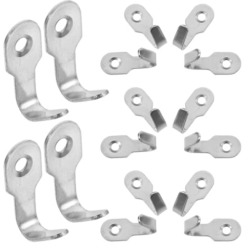 SEWACC 20 Stück Kleiner Edelstahl Wandhaken U form Platzsparend für Bad Küche Garderobe Handtuch und Schlüsselhalter