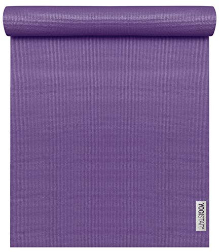 Yogistar Yogamatte Basic - rutschfest - Aubergine