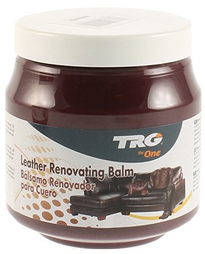 TRG the One Leather Renovating Balm, wax-based cream, cleanses and nourishes leather, Bordeaux, 300 ml