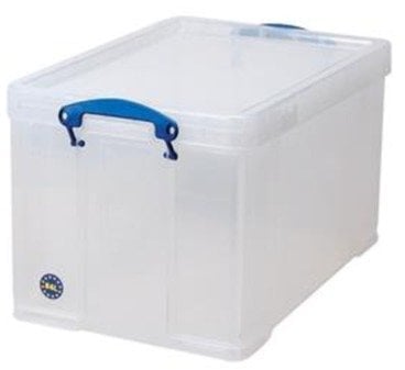 Really Useful Storage Box Plastic Lightweight Robust Stackable 84 Litre