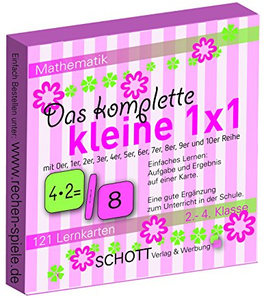 schott Verlag & Werbung Neu in PINK Das komplette kleine 1x1 für Mädchen
