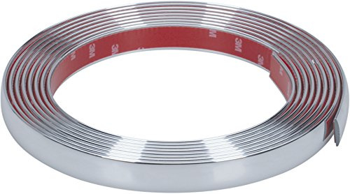 HR Kfz Chrom-Zierleiste - selbstklebende Befestigung - 5 m x 21 mm x 3 mm (Designed in Germany)