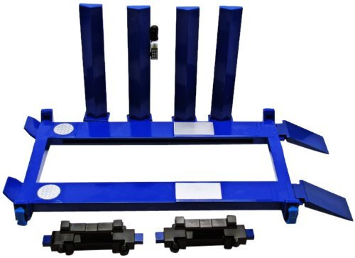 Greenlight Collectibles 12884 1:18 Scale Four-Post Lift – Blue Die-Cast Diorama Accessory