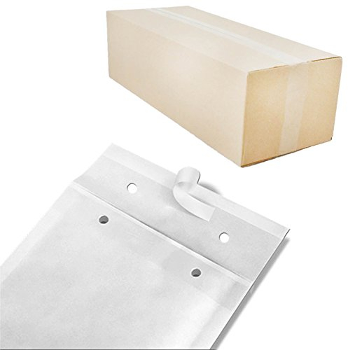 verpacking Luftpolstertaschen Versandtaschen Luftpolsterumschlag I9, Innenmaß 300 x 445 mm (Außenmaß 320 x 455 mm) Weiß Polsterumschläge selbstklebend geeignet für DIN A3 (100 Stück)