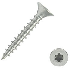 200 Spanplattenschrauben 3,0x20 Edelstahl A2 V2A VA Torx Vollgewinde Holz | Edelstahlschrauben Spanplattenschrauben mit Senkkopf, Holzschrauben, Holzbauschraube, Universalschrauben mit verstärktem Kopf