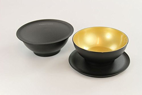 TUPPERWARE Coppette Dessert Allegra da 275 ml (2) nero oro