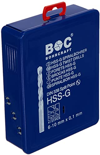 HSS-G DIN 338 geschl. Typ N in Industriekassette 41-tlg. 6,0-10,0 x 0,1 mm stg. / MG 601