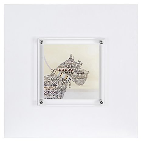 Premier Housewares 1-Piece Scottie Dog Design Framed Wall Art