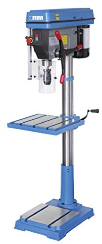 Säulenbohrmaschine mit Riemenantrieb einphasig neigbarer Tisch Fervi 0754/230 V