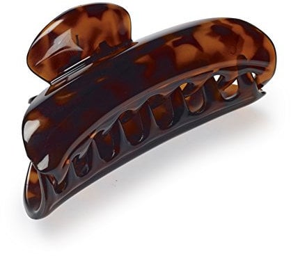 Manicare Jaw Clip, Standard Claw Clip for Sectioning and Decorating, Non-Slip Hair Accessory, Hair Clamp, Gentle and Comfortable, Assorted Colour, One Supplied Black Or Tortoiseshell