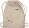 Turnbeutel Rucksack - JGA Junggesellenabschied Frauen - Team Bride I Crew Bride Tribe - Unisize - Naturweiß - utensilien junggesellinnenabschied brauttaschen bachelorette party juterucksack