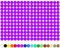 100 Stück Klebepunkte Punkte Kreise Aufkleber Punkt Inventur Folie Markierung K018 (403 Hellviolett, 5mm)