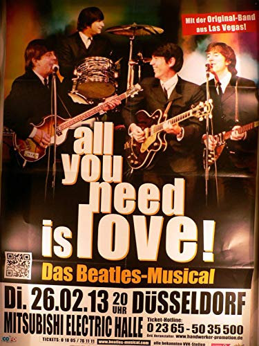 All you Need Is Love - Düsseldorf 2013 - Veranstaltungs-Poster A1-34