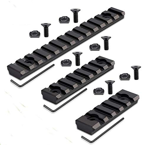 Aluminium M-L-O-K Picatinny-Schiene, 3er Pack 5 slot 7- und 13-Slot-Zubehör