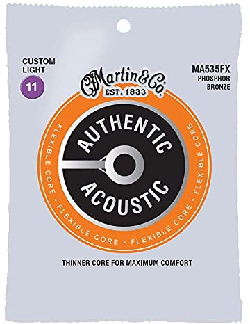 Martin MA535FX Saitensatz Phosphor Bronze Flexible Core Custom Light 11-52
