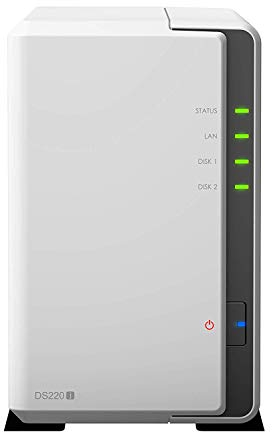 Synology 247011 DS220j 20 TB 2 Bay Desktop NAS-Lösung | Installiert mit 2 x 10 TB Western Digital Red-Laufwerken