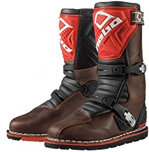 Ht1012 - stivali da trial offroad technical 2.0 leather COLORE MARRON TAGLIA 38