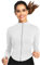 SotRong Gym Tops for Women Zip Up Running Jacket Long Sleeve Sports T-Shirt Fitness Workout Yoga Athletic Crop Tops Ladies Breathable Activewear Sportswear with Thumb Holes White L