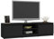 Tidyard Mueble para TV Diseño Moderno Mesa para TV de Aglomerado Negro 140x40x35,5 cm