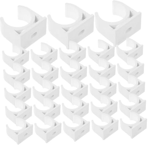 Cabilock Zubehör Rohrschelle 50Pcs 20Mm Wasserschlauchrohrklemme Professionelle Wasserrohr U-F?rmige Schlie?e Reifenhalter Schlauch Griffklemme Ersatz für Home Shop Rohrschellen