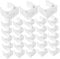 Cabilock Zubehör Rohrschelle 50Pcs 20Mm Wasserschlauchrohrklemme Professionelle Wasserrohr U-F?rmige Schlie?e Reifenhalter Schlauch Griffklemme Ersatz für Home Shop Rohrschellen