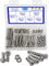 Rshuhx 80PCS M6 Bullone e Dadi Viti a Testa Bombata a Croce Phillips Vite e Dado Acciaio Inox 304 Pan a Croce Bullone Meccanico Set di Assortimenti Per Riparare il Fissaggio Fai Da