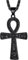 Richsteel Schwarz Ankh Kreuzkette für Herren Männer Religiöser Ägyptischer Kreuz Schmuck mit Geschenkebox für Vatertag Geburtstag