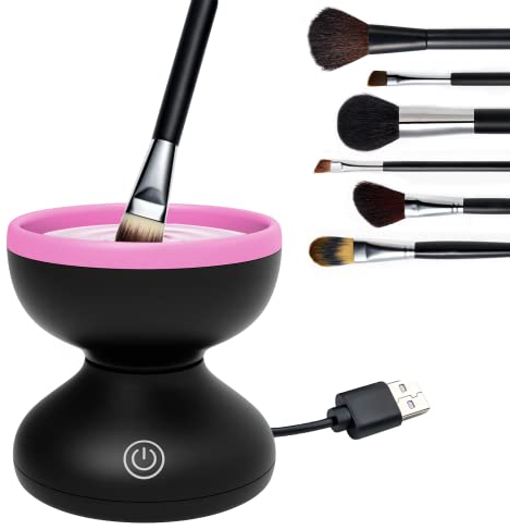 Make up Brush Cleaner Pro 2025, Valentines Gifts to Her Wash in Seconds 3.5 Electric Makeup Brushes Cleaner Machine, Birthday Gifts Types of Makeup Brushes Cleaning Available