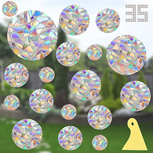 Window Decals for Birds Strikes, DELLAN 35 Anti-Collision Bird Deflectors