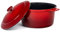 Granitestone Lightweight 6.5 Qt Dutch Oven Pot with Lid, Nonstick Dutch Oven Set, 10 in 1 Enamel Stock Pot/Cooking Pot & Dutch Oven for Sourdough Bread Baking, Dutch Ovens, Oven/Dishwasher Safe - Red