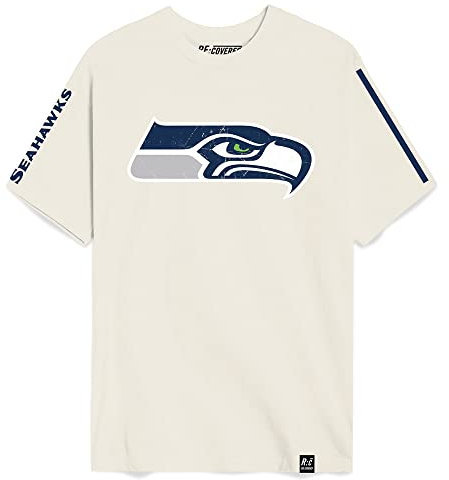 Re:Covered Shirt - NFL Seattle Seahawks Ecru weiß - XL