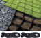 GIONAR 2 x 15 m² Kies-/Grasgitter, Bodenmatte, dickes Geo-Bodengitter, Zugfestigkeit, Kies für Gewächshaus, Deck, Rasen, Schuppen, Steigung, Einfahrten, Parkplätze, Garten (5 x 3 m)