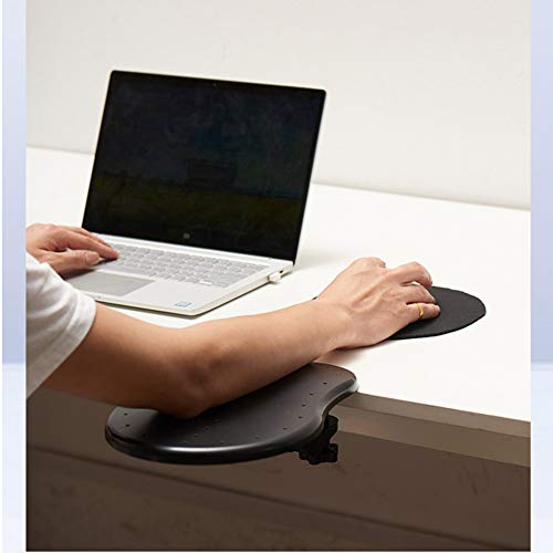 Handgelenkstütze Mauspad, verstellbare Computer-Armlehne, Stuhl, Armlehne, Mauspad, Handgelenk-Mauspad, Armlehne, Ständer, Schreibtischverlängerung für Zuhause und Büro, Mauspad, Handgelenk (schwarz