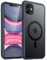 JETech Magnetic Case for iPhone 11 6.1-Inch Compatible with MagSafe, Translucent Matte Back Slim Shockproof Phone Cover (Storm Blue)
