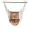 Love Gifts® Hängesessel mit 2 Kissen und Deckenhaken-Kit 130/100 cm - 150kg Belastbar, Hängestuhl für Erwachsene & Kinder, Hängesitz Aufhängung Indoor, Farbe braun