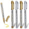 Ormromra 4 Stück Gold Silber Marker Stifte, Highlight Metallic Pens, Acrylmarker Ink Pen, Stift Pens für Karten, Album, Painting, Handwerk, DIY (2 Gold + 2 Silber)