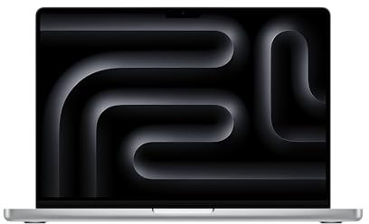 Apple 2023 MacBook Pro (14-inch, Apple M3 chip with 8‑core CPU and 10‑core GPU, 16GB Unified Memory, 1TB) - Silver