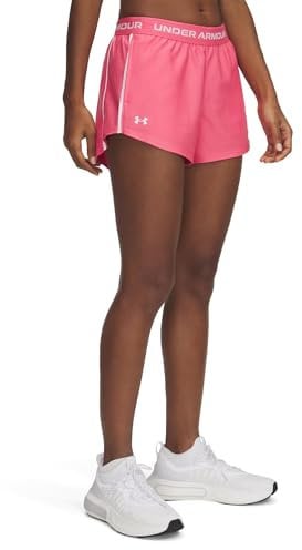 Under Armour Tech Play Up Shorts Femmes, short femme avec ourlet arrondi et poches ouvertes, short de sport respirant et à séchage rapide