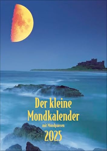 Der kleine Mondkalender - Taschenkalender 2025 - Korsch-Verlag - Eine Doppelseite pro Woche - 11 cm x 15,3 cm