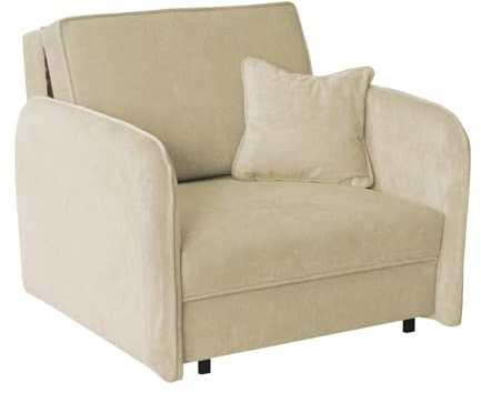 Mirjan24 Sofa Viva Loft I mit Schlaffunktion, Schlafsofa, einsitzer Polstersofa mit Bettkasten inkl. Kissen, Bettsofa Wohnlandschaft Farbauswahl (Run Again 06)