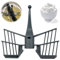 Vordpe Accesorio para batidora de mariposa para Thermomix TM5 TM6 TM31, accesorio para agitación Thermomix con accesorio para agitador, piezas de repuesto para robot de cocina (gris oscuro)