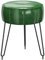 YMYNY Schminkhocker Stuhl, Hocker im Kürbisstil, Pouf Couch Hocker, Moderner Multifunktionaler Make-up-Hocker für Schlafzimmer, Wohnzimmer 32 x 32 x 44CM Grün HBD036GR