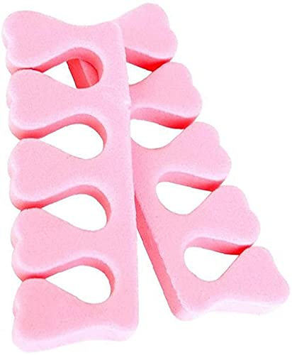 Soft Foam Sponge Toe Separators Finger Separators Dividers Nail Art Manicure Pedicure Tools Pink 1 Pair